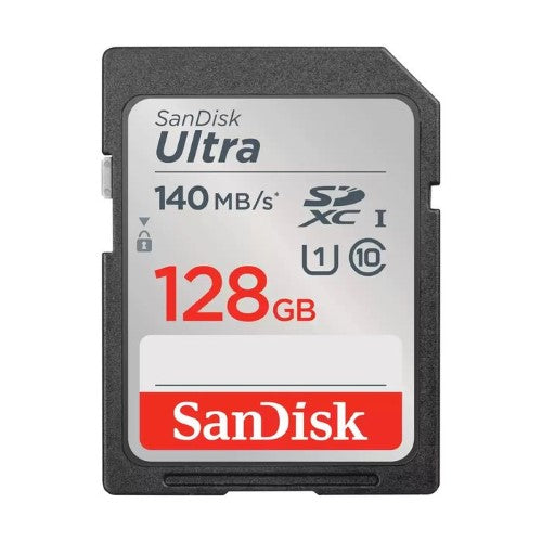 SANDISK ULTRA SDXC 128GB 140MB/S UHS-I C10 MEMORY CARD