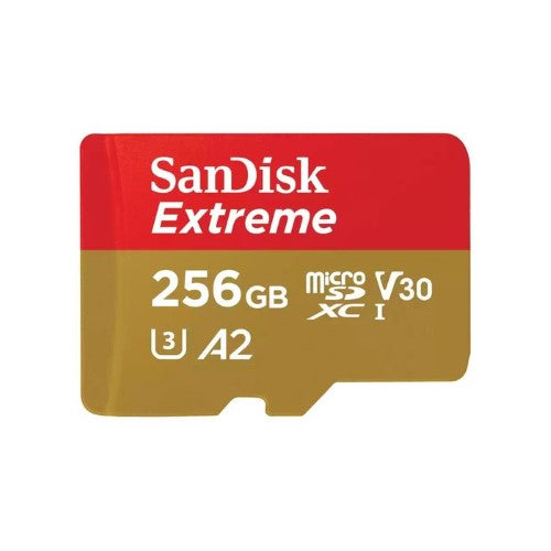 SANDISK EXTREME MICRO SDXC 256GB 190MB/S UHS-I SD ADAPTER