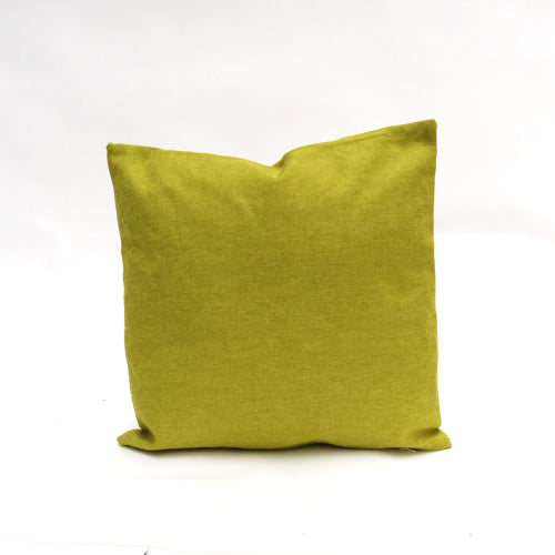 Vibrant lime square cushion in 50x50cm, perfect for adding color and comfort to any living space.