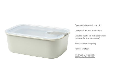 Easyclip Storage 1000ml Nordic White - Mepal