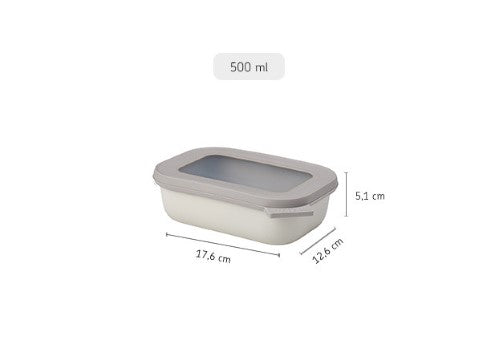 Cirqula Rectangle 500ml Nordic White - Mepal