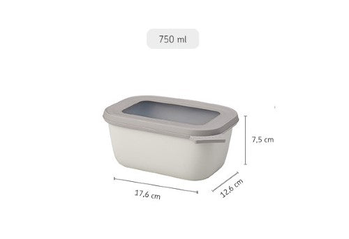 Cirqula Rectangle 750ml Nordic White - Mepal