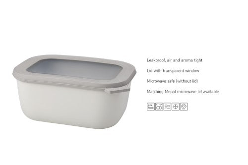 Cirqula Rectangle Large Set 3 Piece Nordic White - Mepal