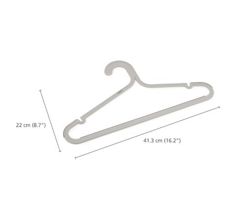 Orderly 5-Piece Anti-Tangle Hanger Set by Joseph Joseph, featuring oversized hooks and non-slip grips for organized wardrobe storage.