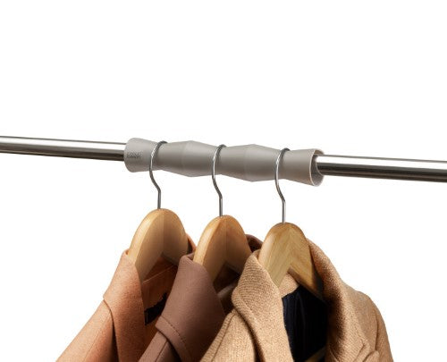 Orderly Suit Rail Spacers 2 Pack by Joseph Joseph for organized hanging clothes with eco-friendly materials.