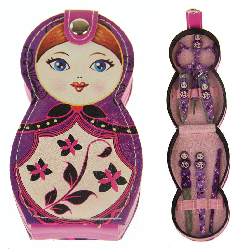 Babushka Doll Manicure Set - Set of 2