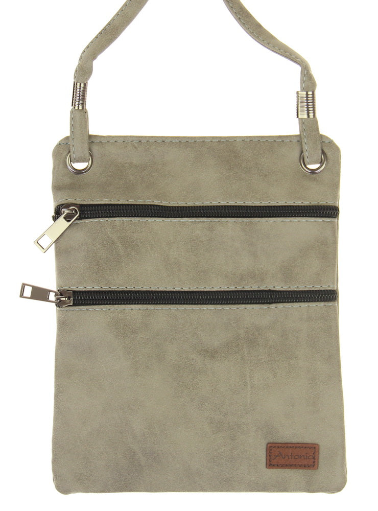 Handbag - PU Compartment Bag - GREY - Set of 2