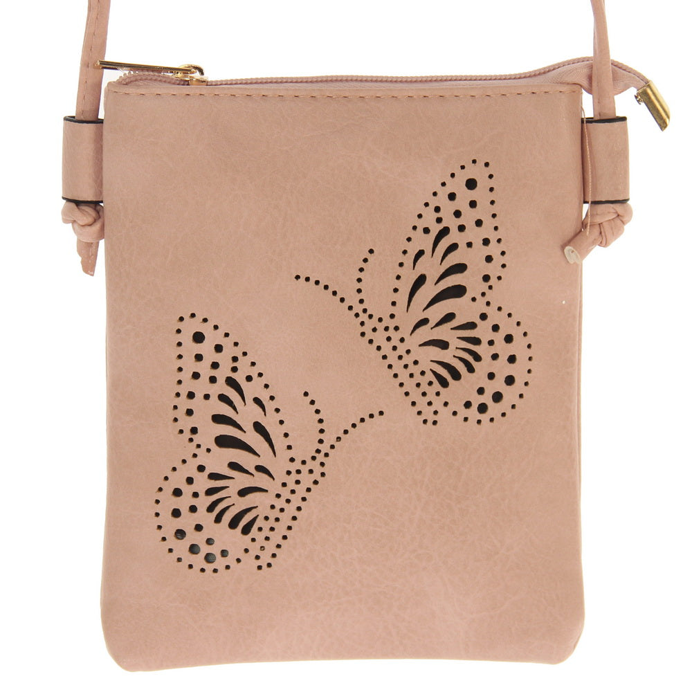 Handbag - 2 Butterfly Cutout Phone Bag - PINK - Set of 2