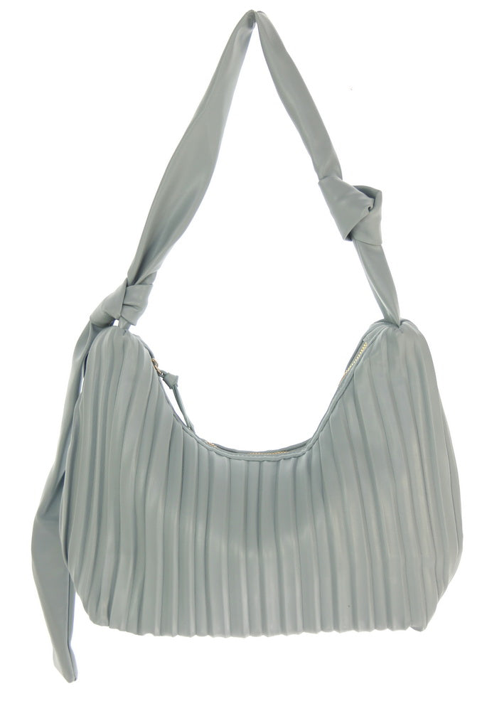 Handbag - Pleats Fashion Bag - DENIM