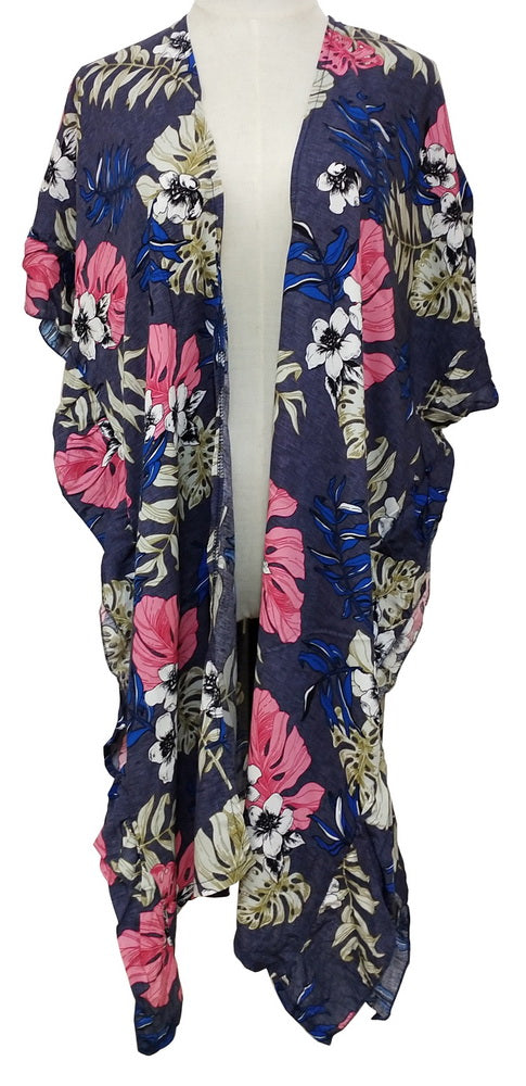 Cape - Side Ruffle Cape - DENIM