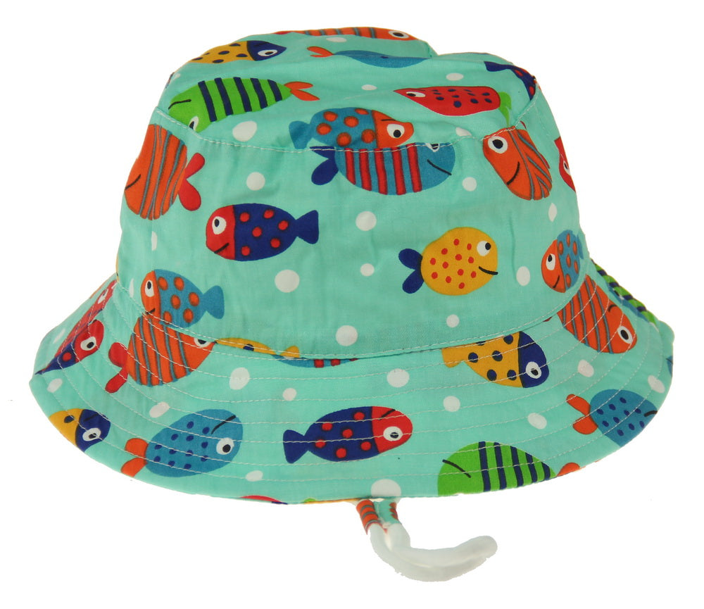 Childrens Hat - Fish Kids Bucket Hat 54cm - 54CM - Set of 2