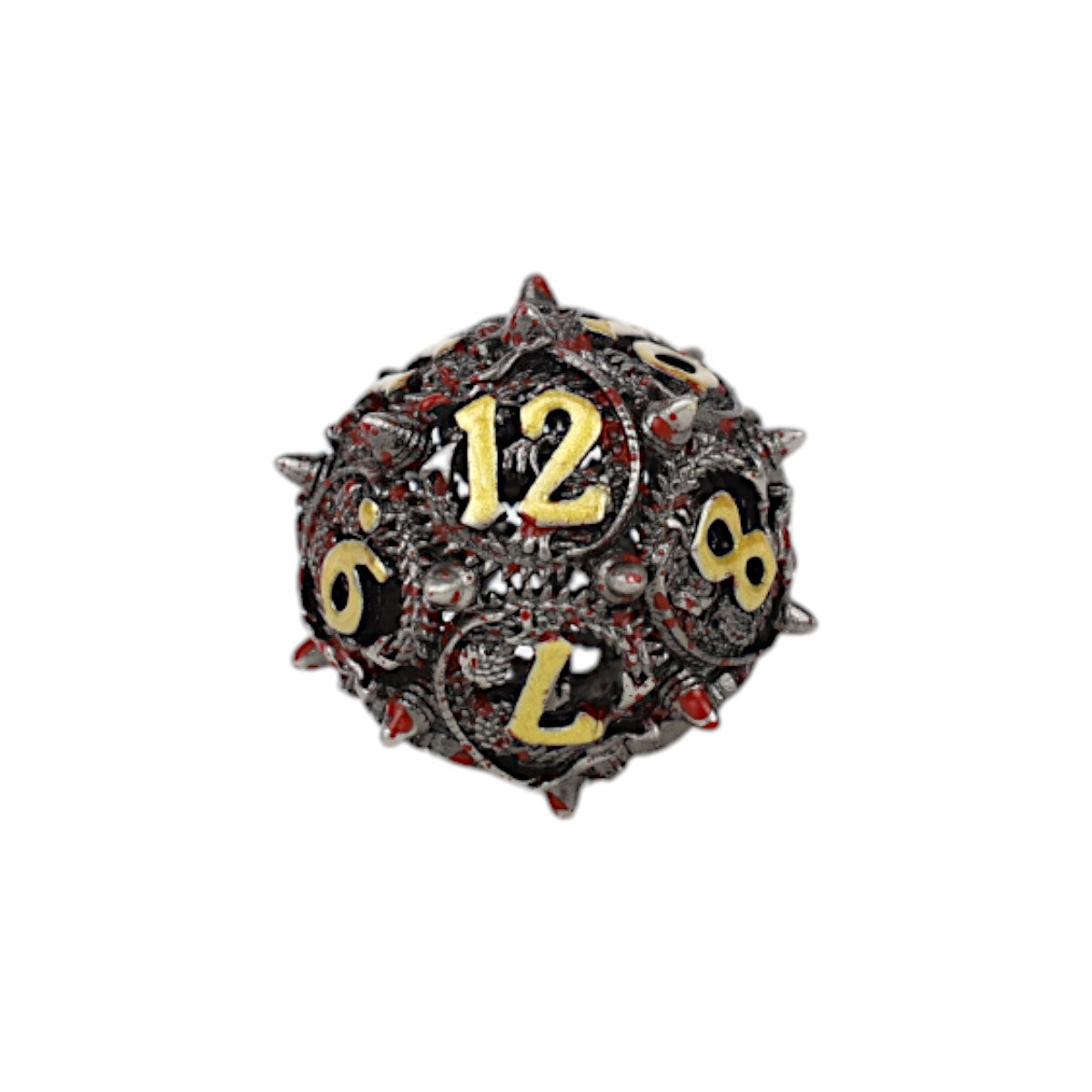 LPG Dice Xeno Hollow Dice Set Bloodied Metal