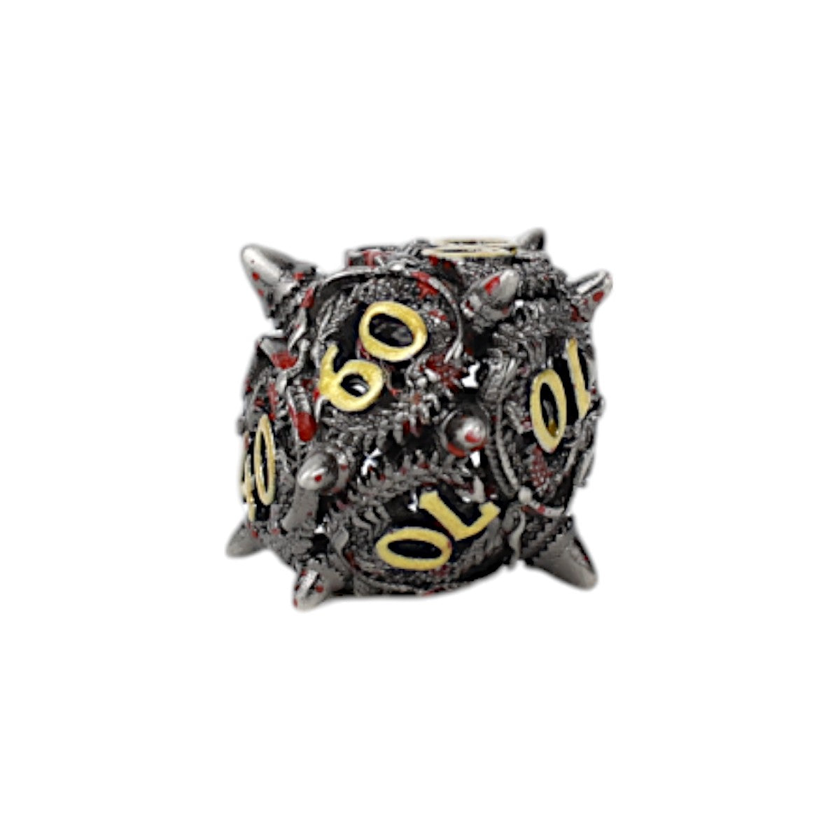 LPG Dice Xeno Hollow Dice Set Bloodied Metal