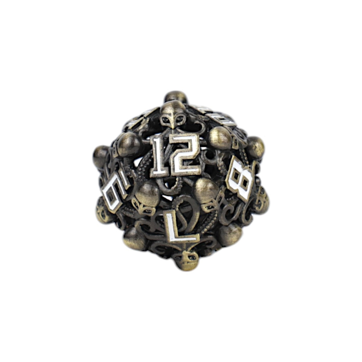 LPG Dice Tentacular Dice Set Tarnished Gold