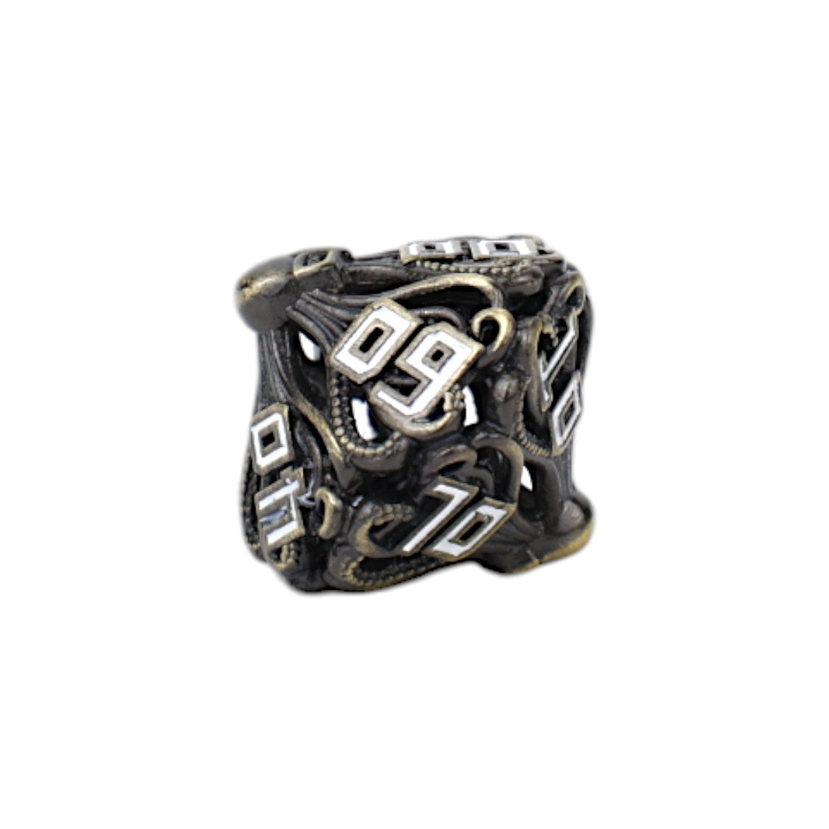 LPG Dice Tentacular Dice Set Tarnished Gold