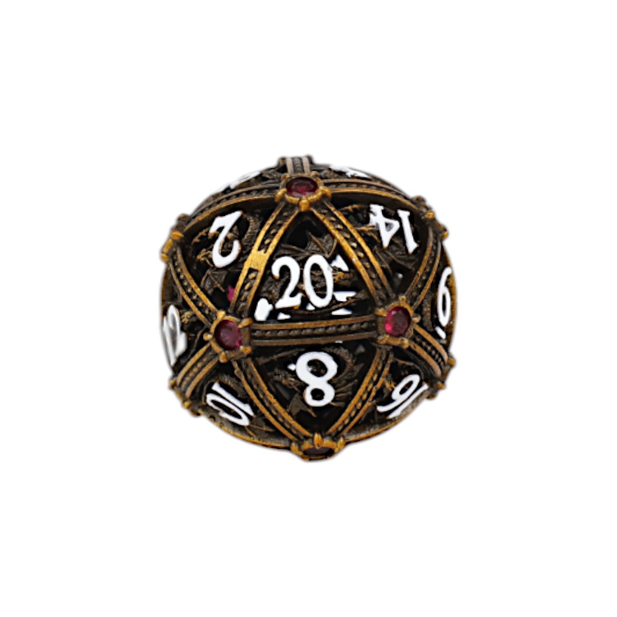LPG Dice Hoard Guardian Dice Set Ancient Bronze/Red