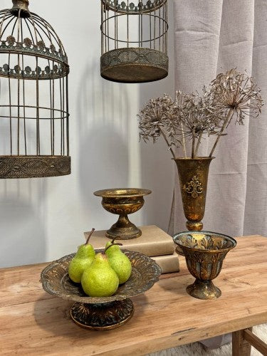 Bowl - Aged Metal 23cm (Set of 2)