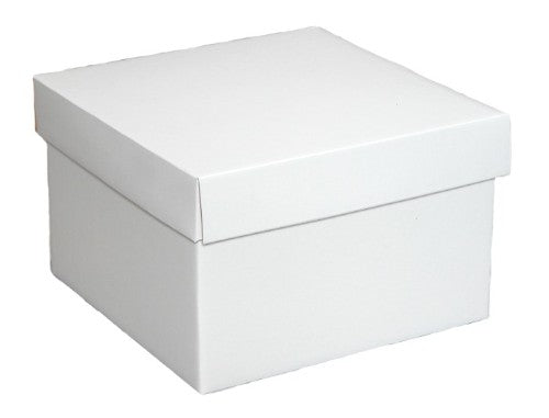 Posy Box - Large with White Lid Large (White)