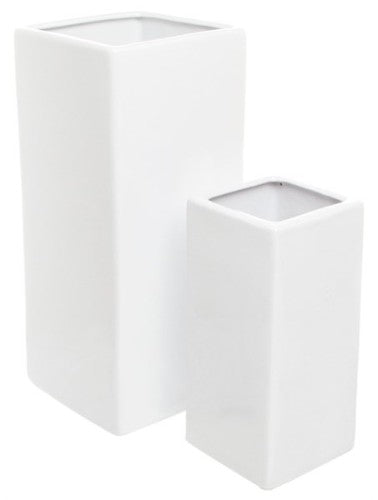 Ceramic Tank - Bondi Square - Set of 2 (White)