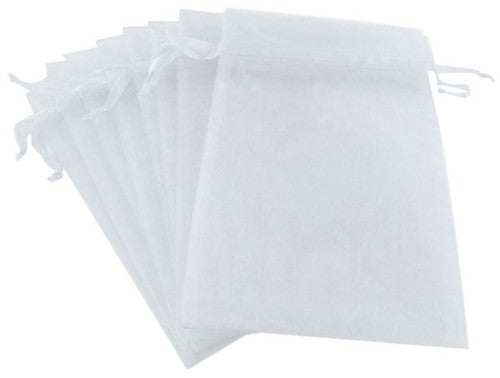 Bag - Organza Large - Pack of 10 (White)
