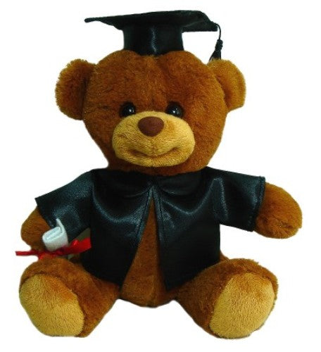 Adorable 20cm Graduation Bear plush toy in cap and gown, perfect gift to celebrate achievement and success.