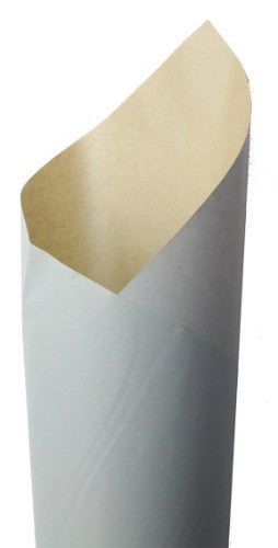 Gift Wrap - Double Sided Kraft Pearl (Light Blue / Brown Kraft)