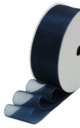 Ribbon - Organza (Navy Blue) (RONB25)