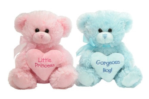 Soft Toys - Sitting Bear Holding Heart