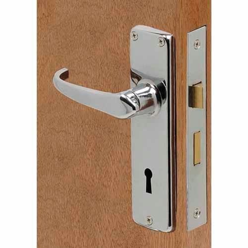 Door Furniture With Mortice Lock Chrome Finish - Xcel
