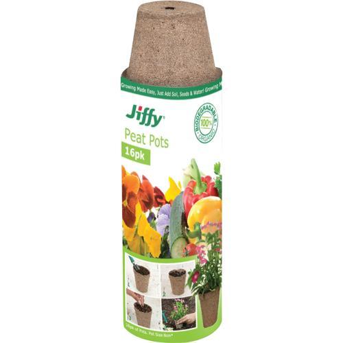 Jiffy Round Pots 80mm Brown