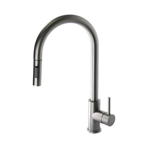 Stream By Aquatica Selina Sink Mixer With Spray Gun Metal