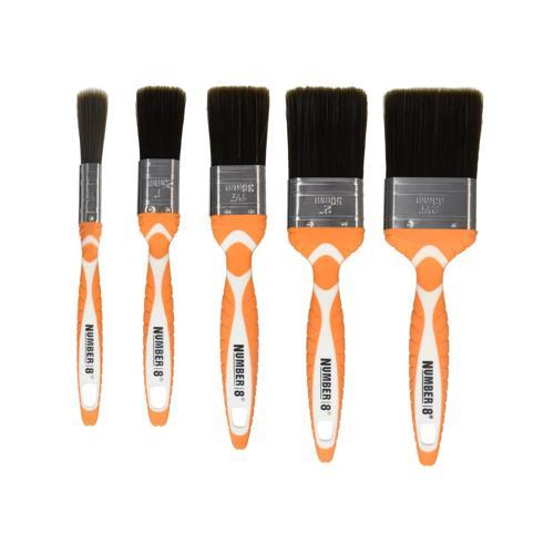 Number 8 Paint Brush 12/25/38/50/63mm Orange