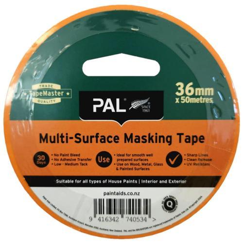PAL TapeMaster Multi Surface Masking Tape 36mmx50m