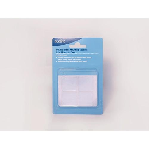 Accent Clear Double Sided Mounting Tape Accent 30 x 30 Clear