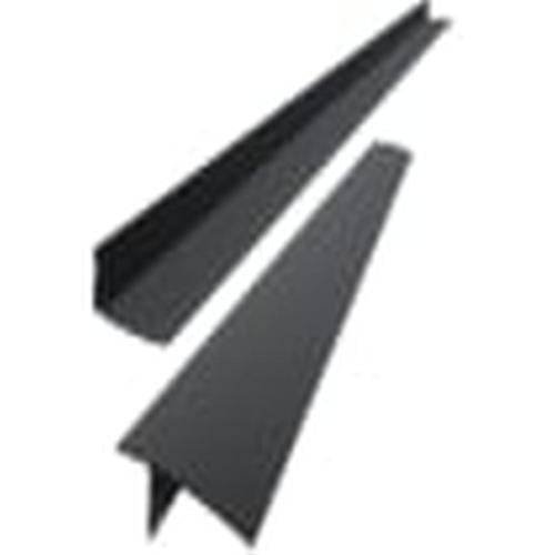 BENCHTOP STOVE GAP COVER 635mm BLACK 2PK