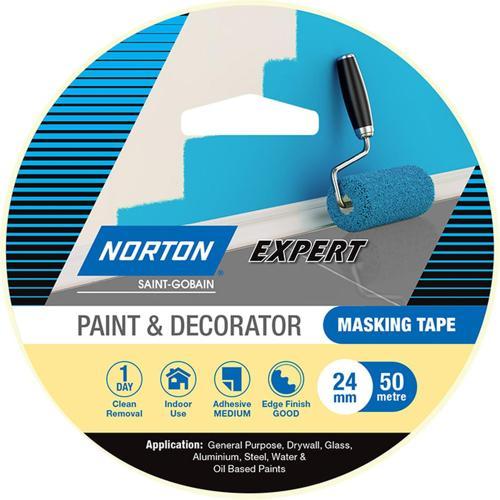 Norton Paint & Decorator Masking Tape 24mm x 50m