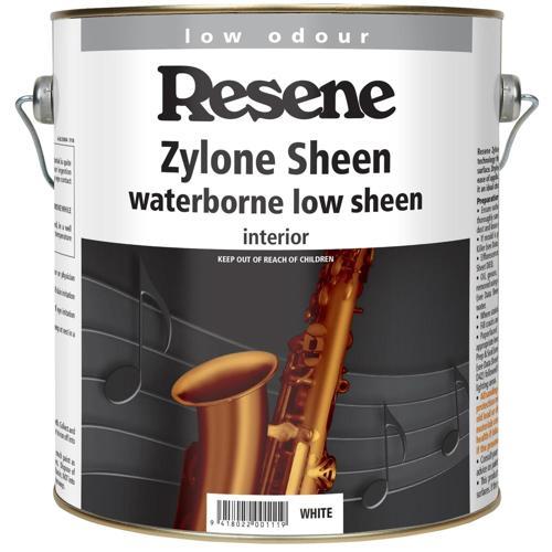 Resene Zylone Sheen Low Sheen Waterborne Paint 4L White