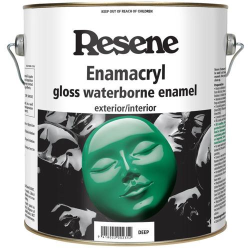 Resene Enamacryl Gloss Waterborne Enamel Paint 4L Deep Base