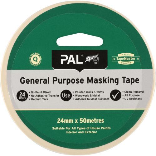 PAL TapeMaster General Purpose Masking Tape. 24mmx50m