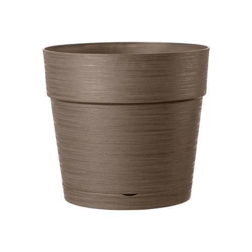 Deroma Save Plastic Vase & Saucer Pot 25cm Camel