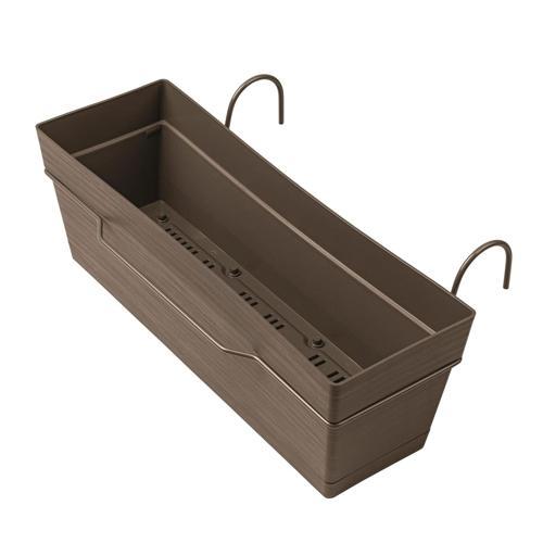 Deroma Save Plastic Balcony Saucer 45cm Caramel