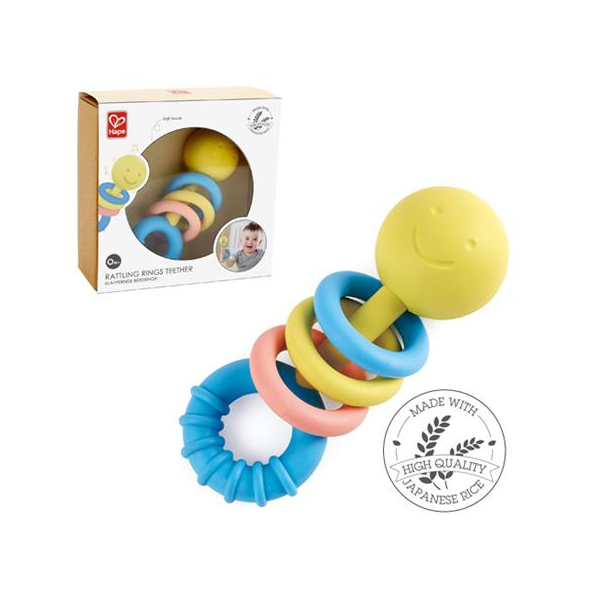 Rattling Rings Teether - Hape (155mm)