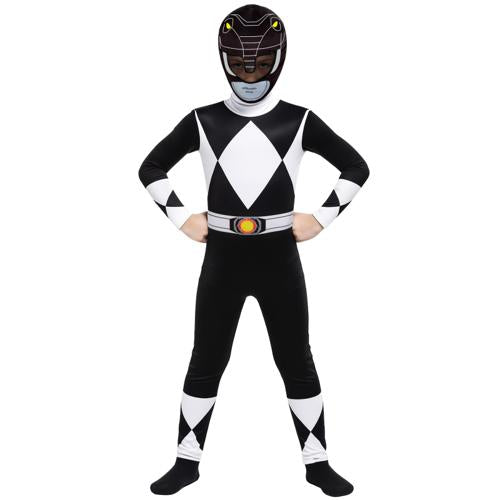 Mighty Morphin Black Morphsuit Kids 4-6 Years