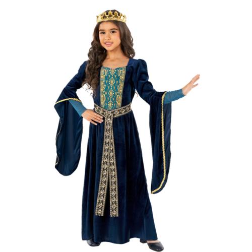 Costume Medieval Princess Blue Girl's 7-9 Years