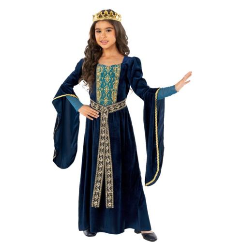 Costume Medieval Princess Blue Girl's 4-6 Years