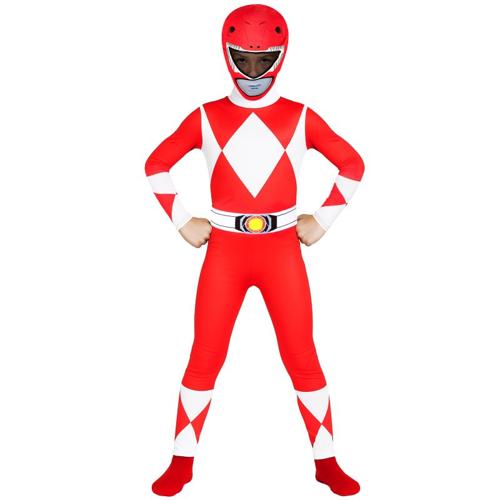 Mighty Morphin Red Morphsuit Kids 4-6 Years