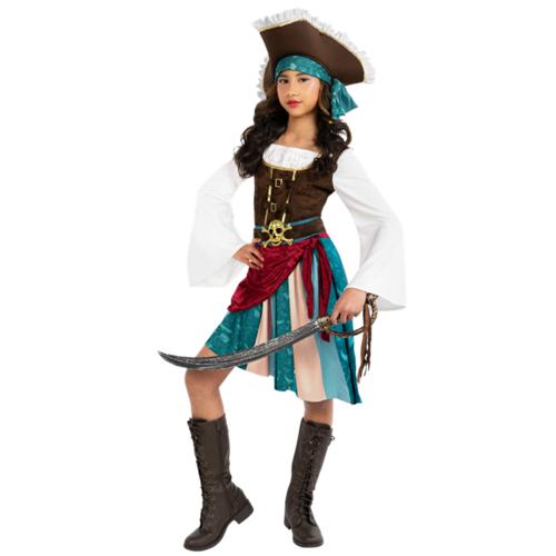 Costume Pirate Captain Boho Girls 4-6 Years
