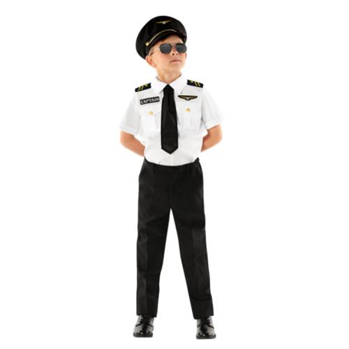 Costume Pilot Uniform Child's 7-9 Years
