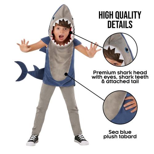 Costume Great White Shark Tunic Child's 4-6 Years