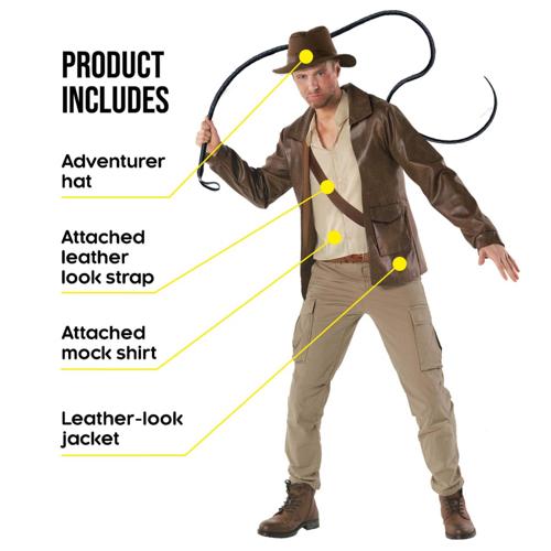 Costume Archaeologist Hero Men's Size XX-Large